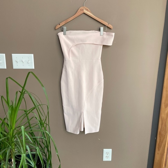 NEW Few Moda London‎ Bandage Dress Pale Pink Medium - Picture 5 of 12